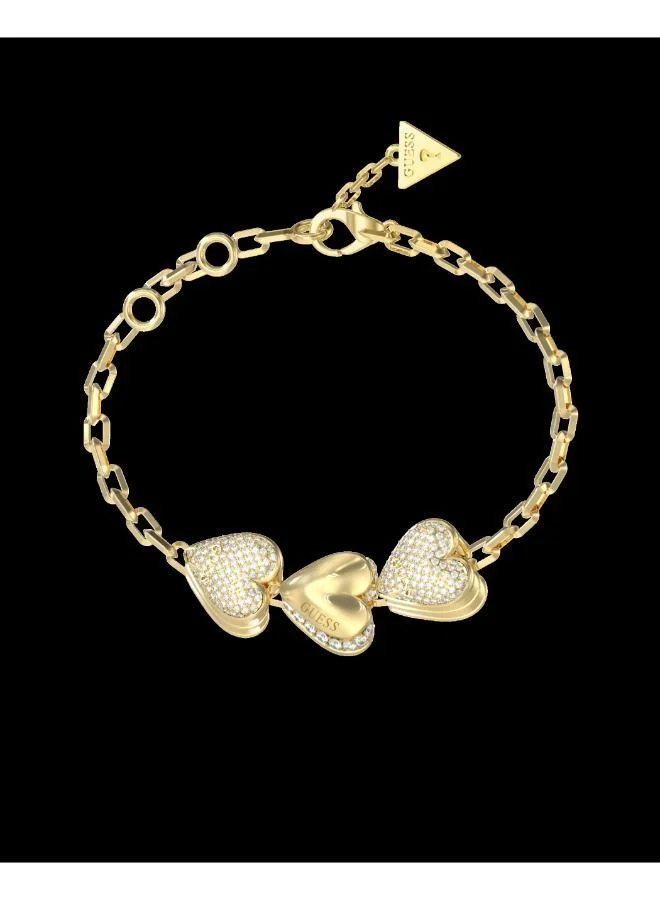 جس Hearts Pave Chain Bracelet
